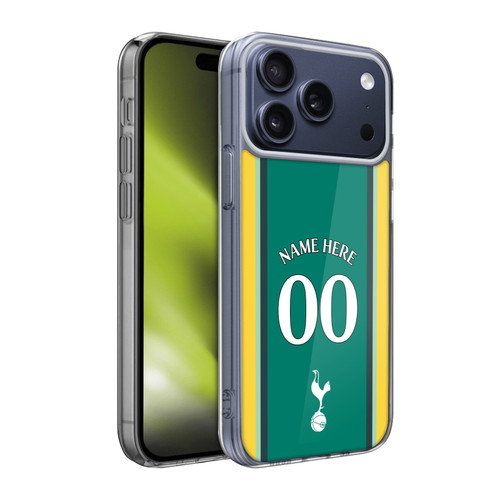 Custom Customised Personalised Tottenham Hotspur F.C. 2024/25 Badge Kit Third Soft Gel Case for Apple iPhone 17 Pro Max