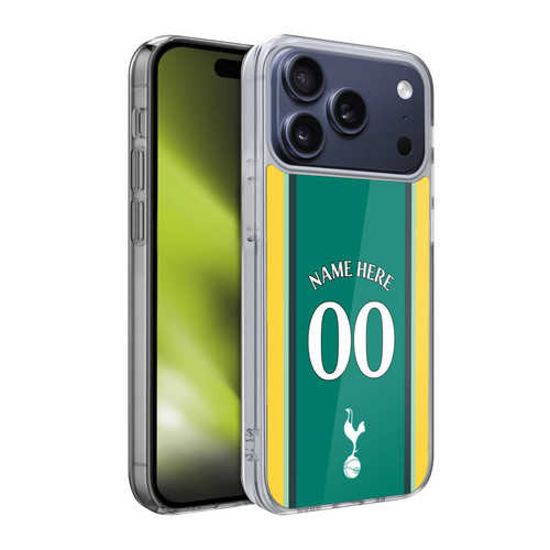 Custom Customised Personalised Tottenham Hotspur F.C. 2024/25 Badge Kit Third Soft Gel Case for Apple iPhone 17 Pro