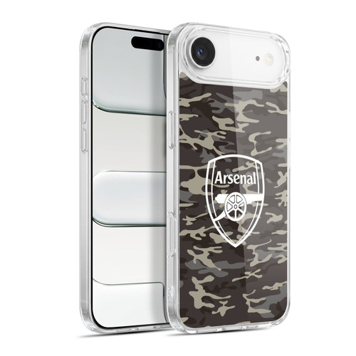 Arsenal FC Logos Camouflage Soft Gel Case for Apple iPhone 17 Air