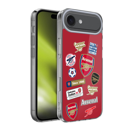 Arsenal FC Logos Collage Soft Gel Case for Apple iPhone 17 Air Arsenal FC Logos Collage Soft Gel Case for Apple iPhone 17 Air