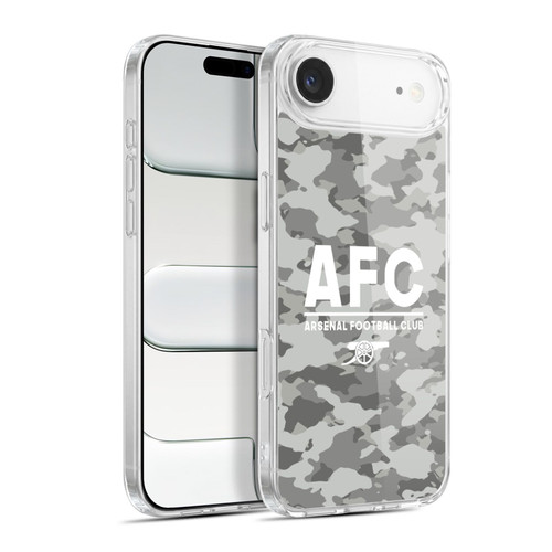 Arsenal FC Logos Camouflage Winter Soft Gel Case for Apple iPhone 17 Air