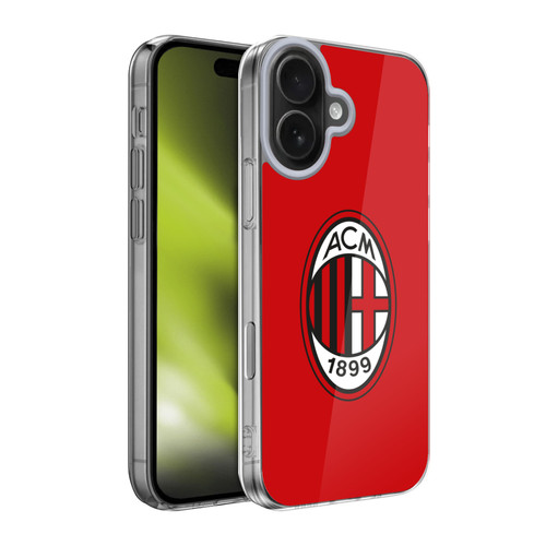 AC Milan Crest Full Colour Red Soft Gel Case for Apple iPhone 17 AC Milan Crest Full Colour Red Soft Gel Case for Apple iPhone 17
