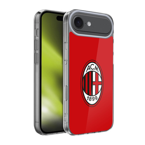AC Milan Crest Full Colour Red Soft Gel Case for Apple iPhone 17 Air