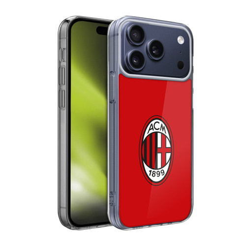 AC Milan Crest Full Colour Red Soft Gel Case for Apple iPhone 17 Pro Max AC Milan Crest Full Colour Red Soft Gel Case for Apple iPhone 17 Pro Max