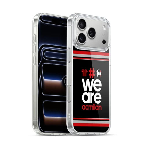 AC Milan Crest Stripes 2 Soft Gel Case for Apple iPhone 17 Pro Max