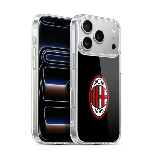 AC Milan Crest Full Colour Black Soft Gel Case for Apple iPhone 17 Pro