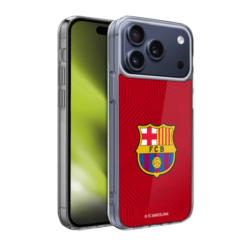 FC Barcelona Crest Red Soft Gel Case for Apple iPhone 17 Pro Max