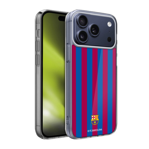 FC Barcelona Crest Stripes Soft Gel Case for Apple iPhone 17 Pro Max