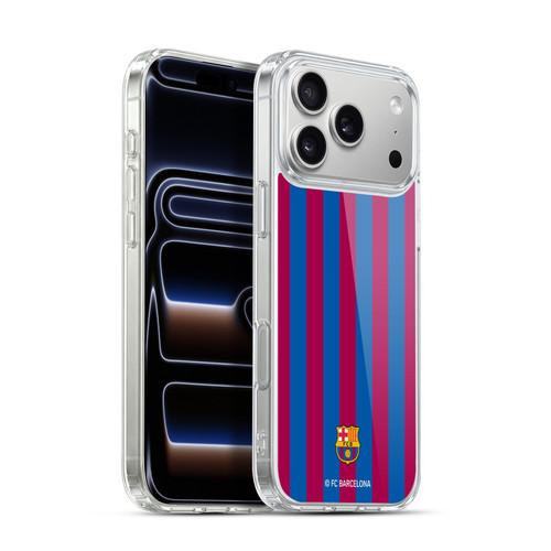 FC Barcelona Crest Stripes Soft Gel Case for Apple iPhone 17 Pro Max