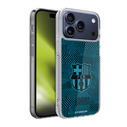 FC Barcelona Crest Black Soft Gel Case for Apple iPhone 17 Pro