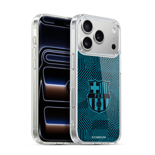 FC Barcelona Crest Black Soft Gel Case for Apple iPhone 17 Pro