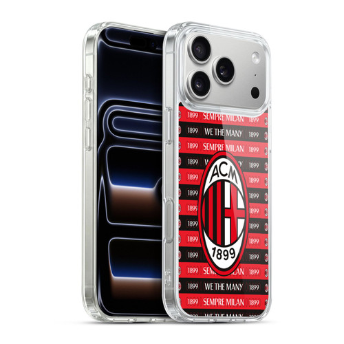 AC Milan Art Milan 1899 Soft Gel Case for Apple iPhone 17 Pro Max