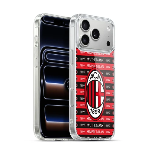AC Milan Art Milan 1899 Soft Gel Case for Apple iPhone 17 Pro Max