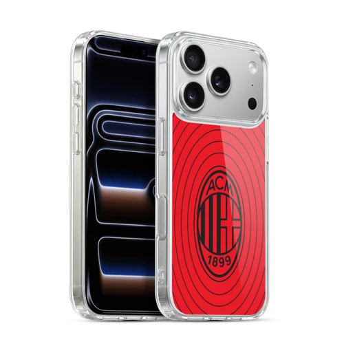 AC Milan Art Red And Black Soft Gel Case for Apple iPhone 17 Pro