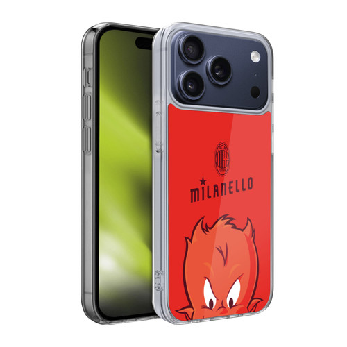 AC Milan Children Milanello Soft Gel Case for Apple iPhone 17 Pro