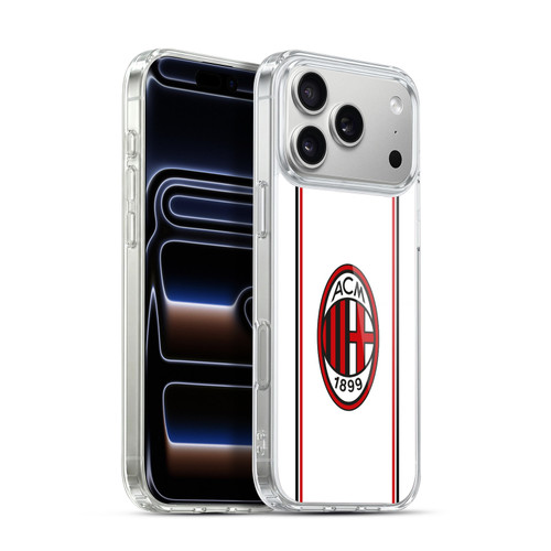 AC Milan 2017/18 Crest Kit Away Soft Gel Case for Apple iPhone 17 Pro Max