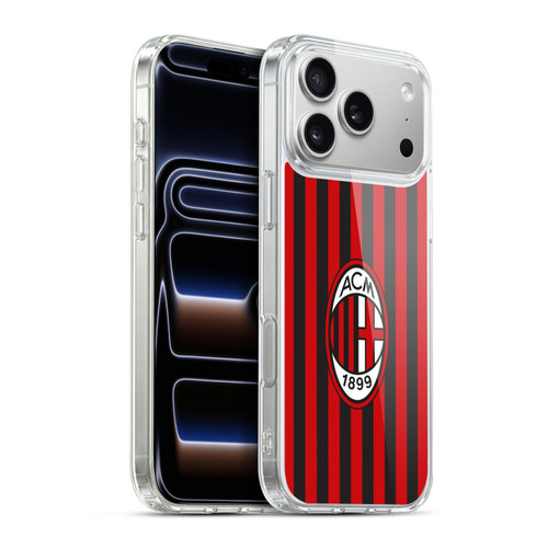 AC Milan 2017/18 Crest Kit Home Soft Gel Case for Apple iPhone 17 Pro Max