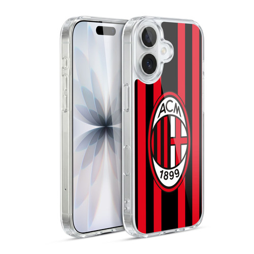 AC Milan 2021/22 Crest Kit Home Soft Gel Case for Apple iPhone 17
