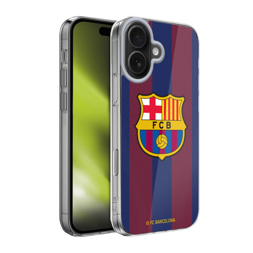 FC Barcelona 2023/24 Crest Kit Home Soft Gel Case for Apple iPhone 17