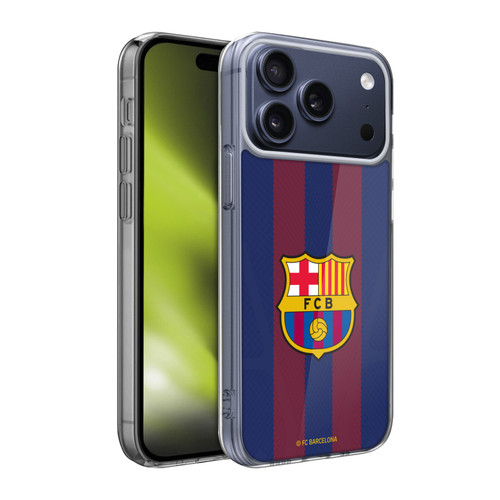 FC Barcelona 2023/24 Crest Kit Home Soft Gel Case for Apple iPhone 17 Pro Max