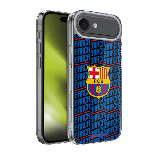 FC Barcelona Crest Patterns Barca Soft Gel Case for Apple iPhone 17 Air