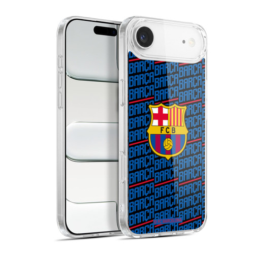 FC Barcelona Crest Patterns Barca Soft Gel Case for Apple iPhone 17 Air