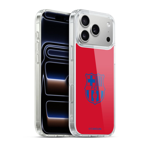 FC Barcelona Crest Patterns Red Soft Gel Case for Apple iPhone 17 Pro Max