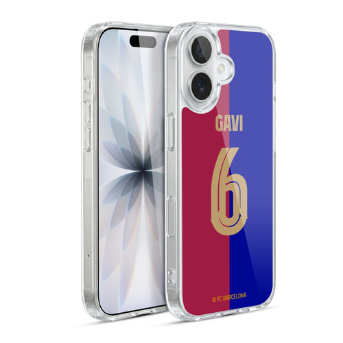 FC Barcelona 2024/25 Players Home Kit Gavi Soft Gel Case for Apple iPhone 17