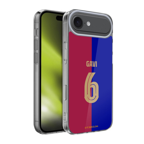 FC Barcelona 2024/25 Players Home Kit Gavi Soft Gel Case for Apple iPhone 17 Air