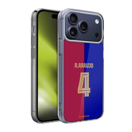FC Barcelona 2024/25 Players Home Kit Ronald Araújo Soft Gel Case for Apple iPhone 17 Pro Max