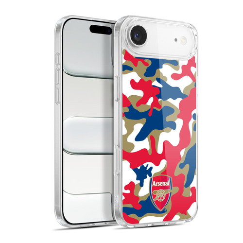Arsenal FC Crest Patterns Camouflage Soft Gel Case for Apple iPhone 17 Air