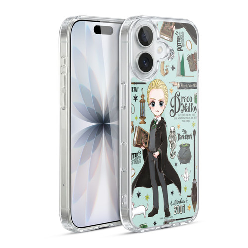 Harry Potter Deathly Hallows XXXVII Draco Pattern Soft Gel Case for Apple iPhone 17