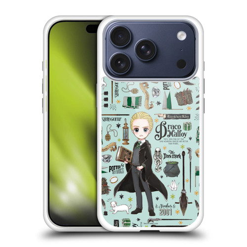 Harry Potter Deathly Hallows XXXVII Draco Pattern Soft Gel Case for Apple iPhone 17 Pro