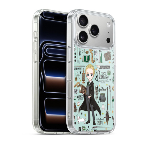 Harry Potter Deathly Hallows XXXVII Draco Pattern Soft Gel Case for Apple iPhone 17 Pro