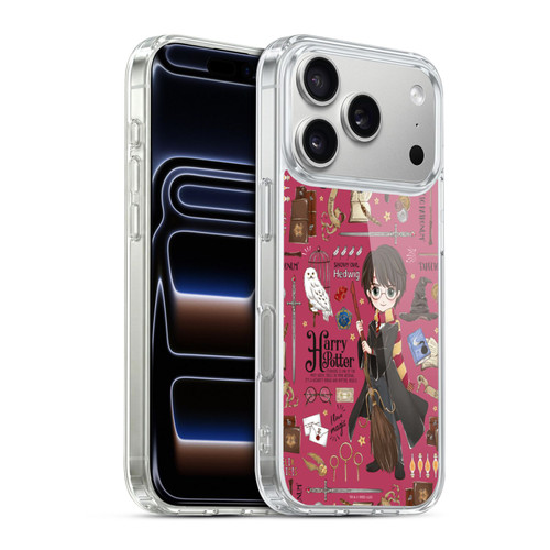 Harry Potter Deathly Hallows XXXVII Harry Pattern Soft Gel Case for Apple iPhone 17 Pro