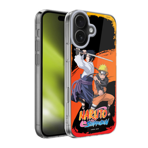 Naruto Shippuden Key Art Naruto And Sasuke Soft Gel Case for Apple iPhone 17