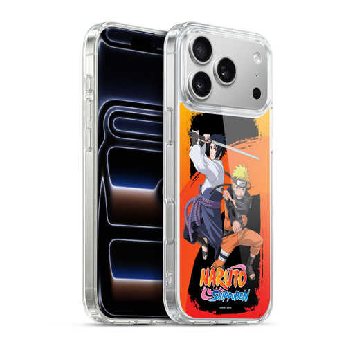 Naruto Shippuden Key Art Naruto And Sasuke Soft Gel Case for Apple iPhone 17 Pro Max