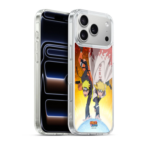 Naruto Shippuden Key Art Naruto And Minato Soft Gel Case for Apple iPhone 17 Pro Max