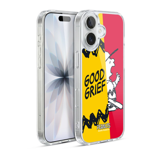 Peanuts Halfs And Laughs Charlie Good Grief Soft Gel Case for Apple iPhone 17