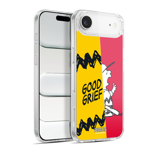 Peanuts Halfs And Laughs Charlie Good Grief Soft Gel Case for Apple iPhone 17 Air
