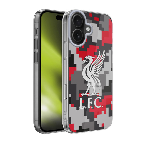 Liverpool Football Club Digital Camouflage Club Colours Soft Gel Case for Apple iPhone 17