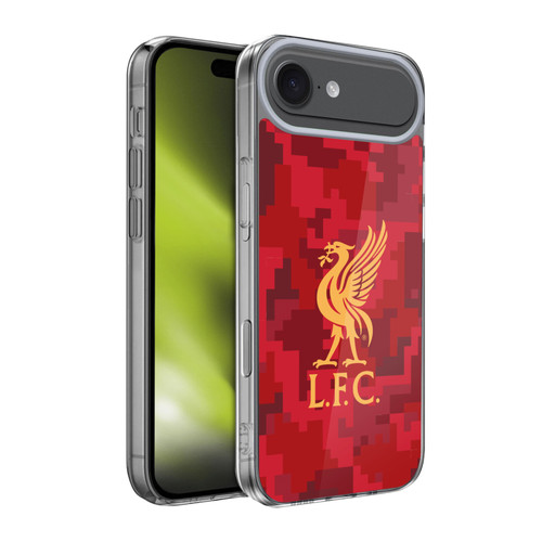 Liverpool Football Club Digital Camouflage Home Red Soft Gel Case for Apple iPhone 17 Air