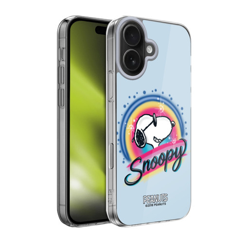 Peanuts Snoopy Boardwalk Airbrush Colourful Sunglasses Soft Gel Case for Apple iPhone 17