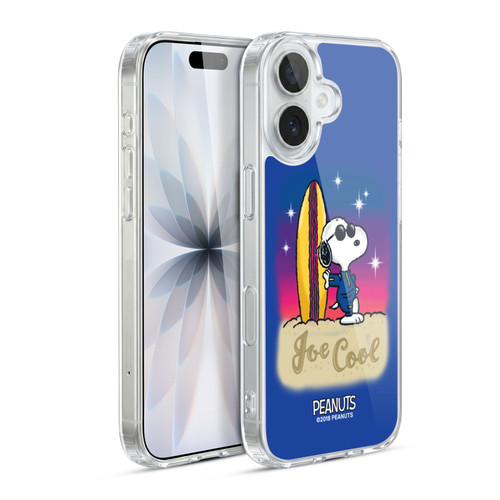 Peanuts Snoopy Boardwalk Airbrush Joe Cool Surf Soft Gel Case for Apple iPhone 17