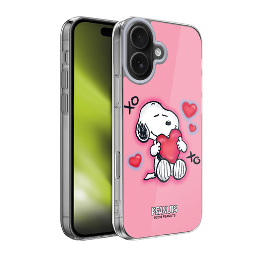 Peanuts Snoopy Boardwalk Airbrush XOXO Soft Gel Case for Apple iPhone 17