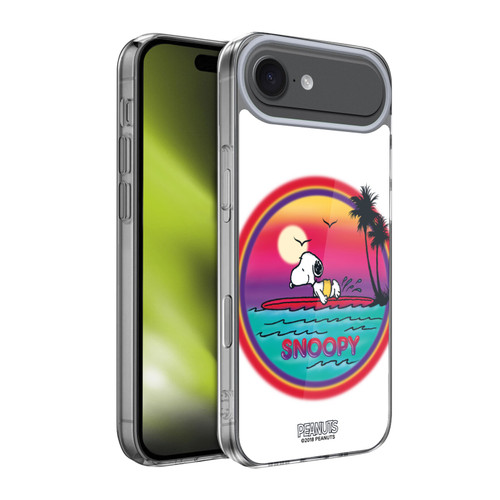 Peanuts Snoopy Boardwalk Airbrush Beach Surf Soft Gel Case for Apple iPhone 17 Air
