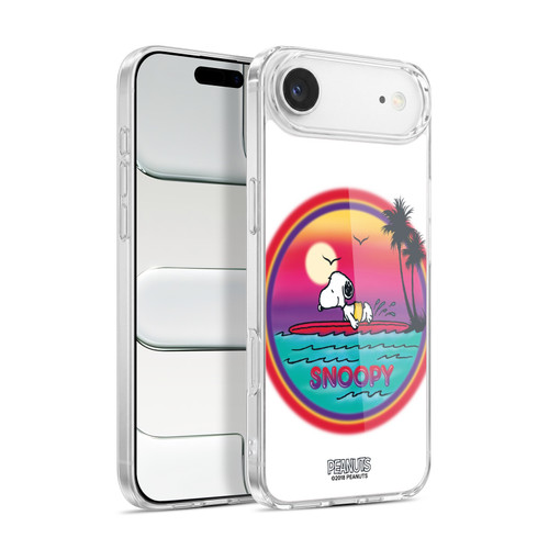 Peanuts Snoopy Boardwalk Airbrush Beach Surf Soft Gel Case for Apple iPhone 17 Air