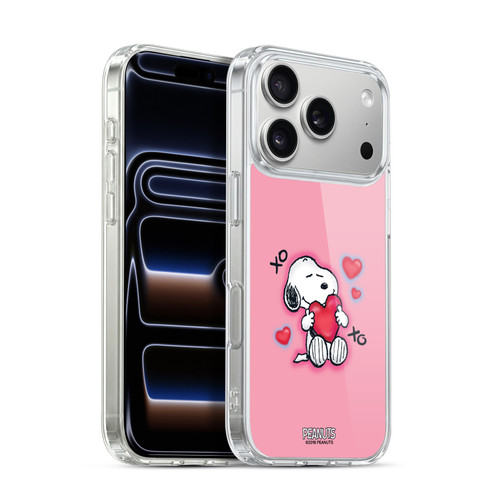 Peanuts Snoopy Boardwalk Airbrush XOXO Soft Gel Case for Apple iPhone 17 Pro