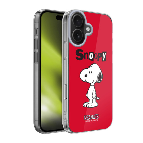 Peanuts Characters Snoopy Soft Gel Case for Apple iPhone 17