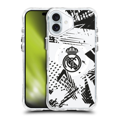 Real Madrid CF Logo Icon Urban SHOCKPROOF BUMPER CASE COMPATIBLE WITH  & MAGSAFE Apple iPhone 16 Plus